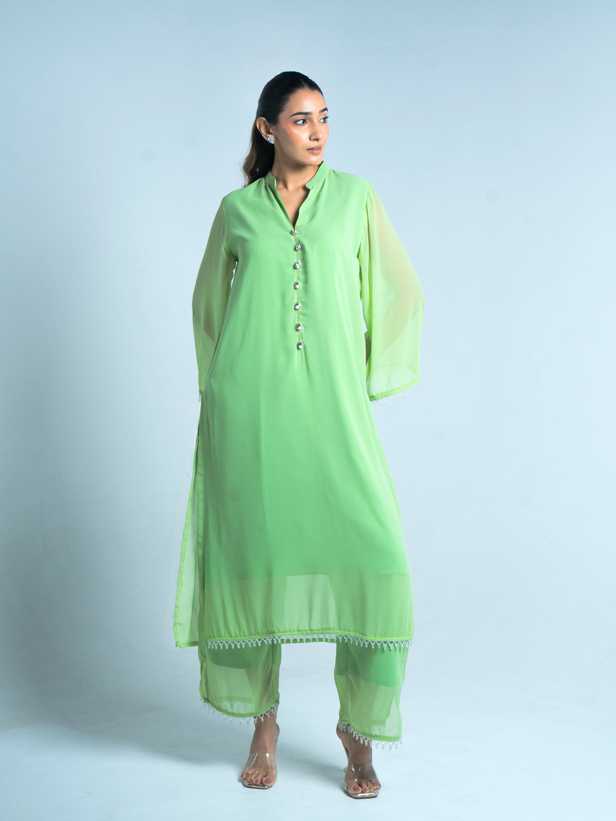 Pista Green Garden Vareli Set | Merci