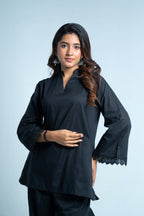 Black Cotton Co-ord Set