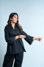 Black Cotton Co-ord Set